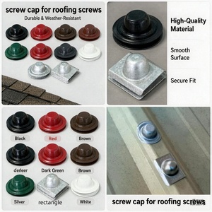Arandelas de zinc de 35 mm con cabeza avellanada para tornillos de techo, estándar DIN M6.5, compatibles con la marca HUIHAO, utilizadas para cubrir techos de chapa metálica. - Product Image 5