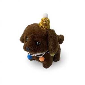 Adorable animal électronique en peluche avec chapeau de cirque, qui marche, aboie et fait bouger sa queue – Jouet interactif pour enfants - Product Image 4