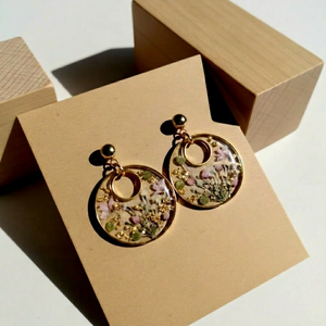 MN EXPORTS Floral <b>Resin</b> Drop Earrings Handmade Fashion Jewelry Stylish Statement for Women Party Wear Islamic Design - Product Image 1