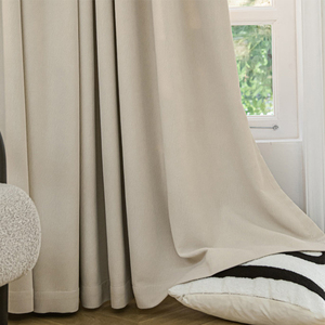 Tende Jacquard Oscuranti Personalizzabili in Ciniglia e Cashmere, Eco-Friendly e Fonoassorbenti, Tende di Alta Gamma per Soggiorno - Product Image 2