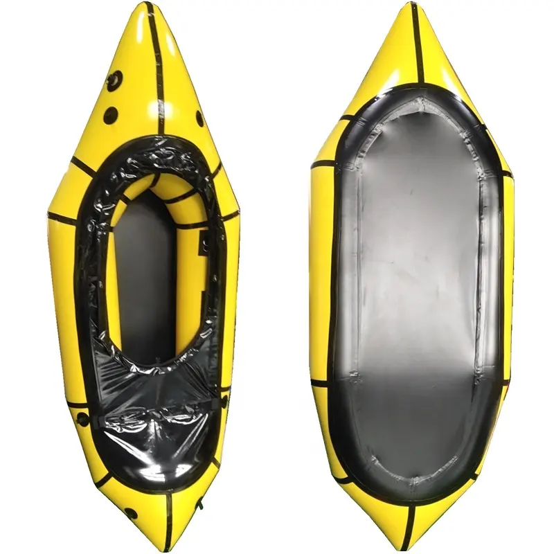Audac Customized Design Inflatable Paddle Packraft TPU Fabric with Spray Deck Whitewater Packraft