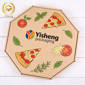 Caja de <span class=keywords><strong>Pizza</strong></span> Triangular Desechable, Biodegradable y Ecológica, de Grado Alimenticio, con Relieve y Orificio de Ventilación para <span class=keywords><strong>Pizza</strong></span> Caliente y Fresca para Llevar - Product Image 3