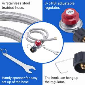 เตาแก๊สตั้งแคมป์กลางแจ้งแบบพกพาเตาแก๊สสแตนเลสขนาดเล็กเปลวไฟเตาแก๊สธรรมชาติสีฟ้า - Product Image 4