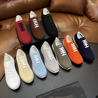 Chaussures de sport décontractées pour hommes, style italien, originales et luxueuses, en maille respirante, légères, à semelle souple, à lacets