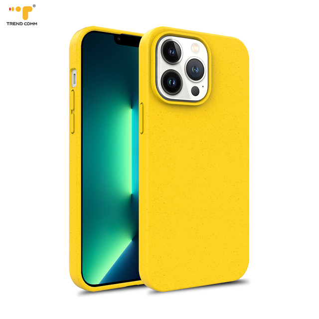 Biodegradable Wheat Strawl TPU Hybrid New Design Cellphone Case for iPhone 14