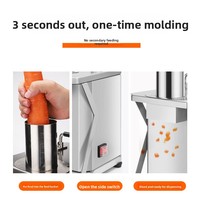 Elektrische automatische multifunctionele intelligente snijmachine voor groenten, vlees, wortelen, fruit, aardappelen en uien.