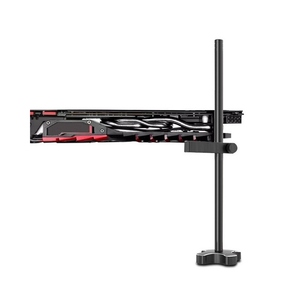 GM961 Soporte de tarjeta gráfica vertical de aluminio Soporte de conector de soporte único Estuche de PC de escritorio Soporte de tarjeta de <span class=keywords><strong>video</strong></span> Soporte de refrigeración Negro - Product Image 2