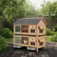 Poulailler en bois massif à double paroi JX, confortable à vivre, de forme élégante, durable et facile à nettoyer