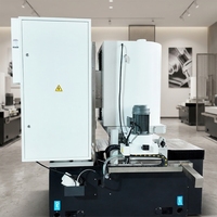 Meuleuse de surface à table rotative horizontale de haute précision avec PLC et HMI automatiques pour roulements, céramiques, verre, quartz