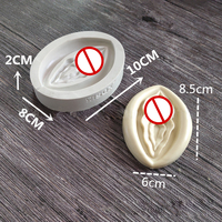 D-0115 Moule à gâteau en silicone pour chocolat, motif abalone, pour pâtisserie, forme d'organes féminins