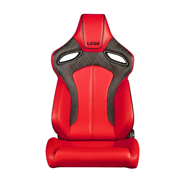 Top Supplier Adjustable Car Seat Carbon Fiber Back Svr Racing Bucket Seats Red Racing Seat