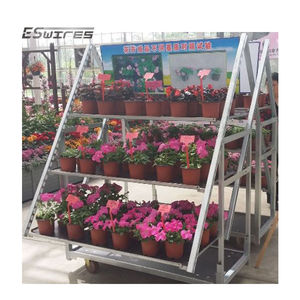 באיכות גבוהה עיצוב פתוח נתיק פלדה מתלה אחסון אנכי תצוגת מתלה עבור מרכז גן - Product Image 6