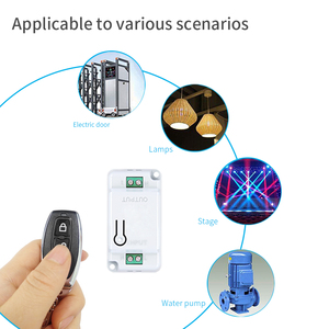 Kit de Interruptor de Controle Remoto Sem Fio Chuyun RF433 2025, Alcance de 100m, 10A 1000W para Luz/Bomba/Portão, 1 Controle Remoto - Product Image 6