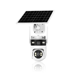4G Sim Card Dual Lens IP Alarm Outdoor Solar Powered <b>Security</b> Camera 10000mAh Battery PTZ Motion Detect Camera 6MP 10X Zoom - Product Image 4