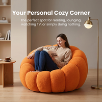 Canapé paresseux Yog pour salon et chambre, fauteuil lounge moderne, gain de place, tissu pelucheux, ultra doux, luxe léger, siège individuel personnalisable