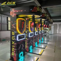 Machine de boxe d'arcade en métal ACS Dragon Punch avec accepteur de billets et fonctions de test de coup de pied Hercules