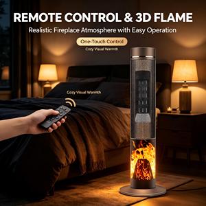 Ventilateur chauffant électrique contemporain à faible consommation de batterie, avec protection contre la surchauffe du moteur, pour <span class=keywords><strong>chauffage</strong></span> <span class=keywords><strong>d</strong></span>'air ambiant - Product Image 1