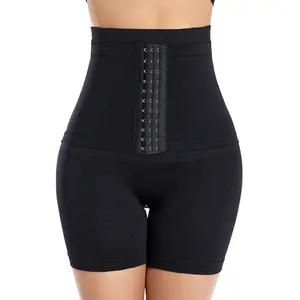 Women Shaper Pants with Adjustable Waist Band Plus Size Compression Corset Waist Cincher Body Shaper Shorts