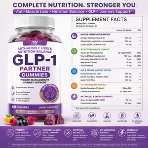 Gummies GLP-1 Partenaire pour l'Équilibre Nutritionnel et la Prévention de la Perte <span class=keywords><strong>Musculaire</strong></span>, Marque Blanche, pour le Soutien au Voyage de Gestion du Poids - Product Image 2