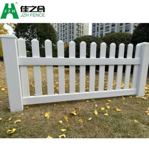 White Plastic Picket Pvc Vinyl Fence Trade in Us Cercas Para Exterior