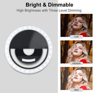 Low MOQ Selfie Phone <b>Ring</b> <b>Light</b> Customized Logo Rechargeable Selfie Flash <b>Led</b> <b>Ring</b> <b>Light</b> Selfi for Cell Phone - Product Image 6