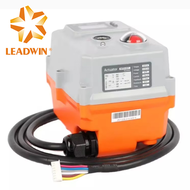 24V DC Quarter Turn 90 Degree Modulating Electric Actuator 4-20ma Ball Butterfly Valve Actuator with Indicator OEM Customizable