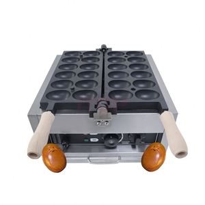 Machine à gaufres électrique en acier inoxydable, revêtement antiadhésif, garantie 1 an, facile à utiliser pour les restaurants, les magasins d'alimentation, nouveauté - Product Image 2