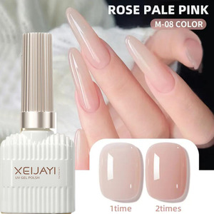 Esmalte de <span class=keywords><strong>uñas</strong></span> en Gel superbrillante <span class=keywords><strong>Rosa</strong></span> desnuda de 15ml, Gel UV de salón de alta saturación, esmalte de Gel para manicura DIY sin Alcohol - Product Image 2