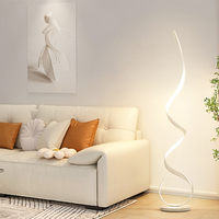 Coin Nordique Contemporain Créatif Arc Smart Minimaliste Hôtel Salon Rgb Piste De Danse Lumière Debout Led Moderne Lampadaire