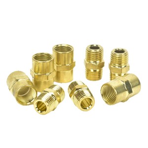 Plowing Hexagonal Threaded Connector 1/4 Npt Brass Internal External Thread Pneumatic Tool <b>Adapter</b> - Product Image 4