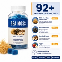 Gummies de mousse de mer 3000mg, 60 unités, véganes, avec racine de bardane pour adultes, bien-être quotidien, marque privée, fournisseur d'usine OEM ODM