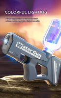 Pistolet à eau électrique pour enfants, jeu de tir d'été, pistolet à eau automatique avec lumières de couleur pour enfants adultes, vente en gros