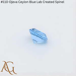 Espinela Cultivada en Laboratorio # 110-Espinela azul Ceilán sintética en bruto, certificada por Flame Fusion, simulada y creada en laboratorio - Product Image 5