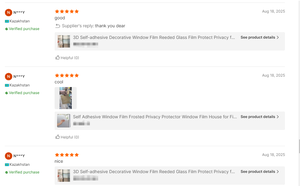 Película de Vidrio Estriado 3D, <span class=keywords><strong>Vinilo</strong></span> Autoadhesivo Transparente para Protección de la Privacidad en Puertas de Vidrio y Decoración de Hoteles - Product Image 4