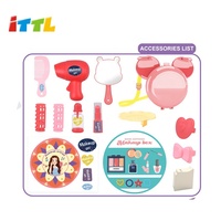 Ensemble de maquillage pour enfants chauds valise jouet coiffeuse en plastique pour les filles