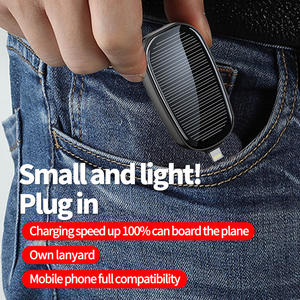 Mini banque d'énergie <span class=keywords><strong>solaire</strong></span> portable avec entrée type-c matériau PVC sortie 5W pour <span class=keywords><strong>iPhone</strong></span> montre porte-clés 1200mah <span class=keywords><strong>chargeur</strong></span> d'urgence - Product Image 4