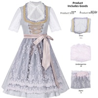 Costume de Carnaval d'Halloween, Tenue d'Oktoberfest Allemande, Ensemble de Pantalon à Bretelles, Vêtement Bavarois Unisexe en Polyester Coupe Ample