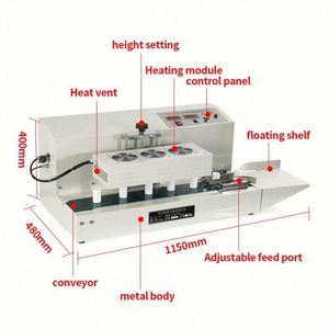 <b>Big</b> Diameter Table Automatic Continuous Bottle Sealer Aluminum Foil Induction Sealing Machine 60-130MM - Product Image 3