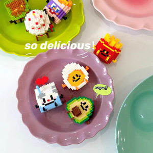 Blocs de construction en micro-particules, modèle de frites et de hamburgers, jouet éducatif pour enfants de 5 à 14 ans, puzzle à faire soi-même, cadeau - Product Image 4