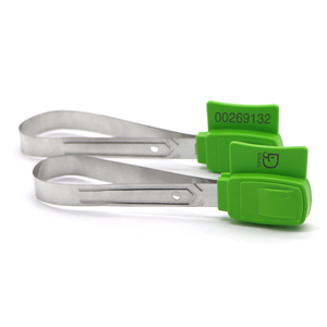 Sceau métallique anti-effraction haute sécurité TX-SS 109 pour cartons et portes de remorques de camions - Product Image 1