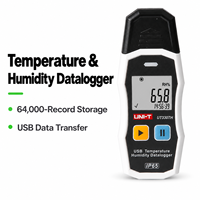UNI-T UT330TH Perekam Data Suhu dan Kelembapan Industri Termometer Digital Higrometer USB Resolusi 0.1C untuk Makanan Berkualitas Tinggi