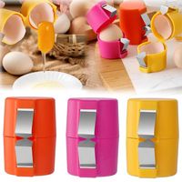 Ouvre-coquille d'œuf amélioré pour œufs crus, séparateur, trancheur, coupe-coquille, casse-œuf en plastique écologique, pour la maison et la cuisine, compatible lave-vaisselle