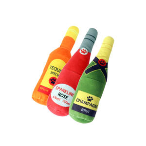 Içecek kutuları bira şişesi şekli <span class=keywords><strong>Squeeze</strong></span> ker ile sıkmak için orta ve küçük köpek köpek meşgul komik Squeaks oyuncak tutmak - Product Image 4