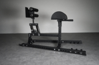 VIGFIT Banc de musculation professionnel réglable pour fessiers et ischio-jambiers, Appareil d'extension dorsale GHD, Station d'entraînement fonctionnelle pour le renforcement du tronc