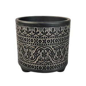 <span class=keywords><strong>Pot</strong></span> de fleurs en PP de 6 pouces avec <span class=keywords><strong>pieds</strong></span>, motif sculpté vintage, léger et vieilli, pour la maison et le jardin - Product Image 4