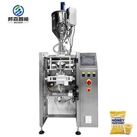 Machine d'emballage verticale automatique FFS pour sachets de 1 kg et 1 L de liquides, aliments, salades, mayonnaise, pâtes, ghee