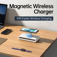 Cargador Inalámbrico Magnético Más Vendido en 2026, Carga Rápida PD de 45W, 3 Puertos Tipo-C, 3 USB, Regleta de Alimentación Portátil Ignífuga para Laptop, Nuevo