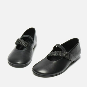 Sandales plates décontractées pour femmes, couleur bleue unie, à bout rond, avec bride extensible, idéales pour le bureau - Product Image 5