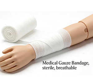 Rollo de Gasa de Algodón Puro Desechable, Desengrasante, <span class=keywords><strong>para</strong></span> Primeros Auxilios, Apósito <span class=keywords><strong>para</strong></span> <span class=keywords><strong>Heridas</strong></span> - Product Image 2