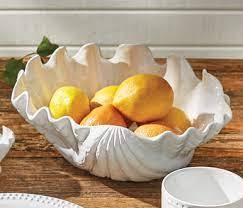 Assiettes de coquillage en céramique, décoratives, blanc perle Design, vaisselle nouveauté 2019 - Product Image 3